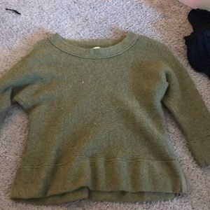 Olive Green Loft Sweater